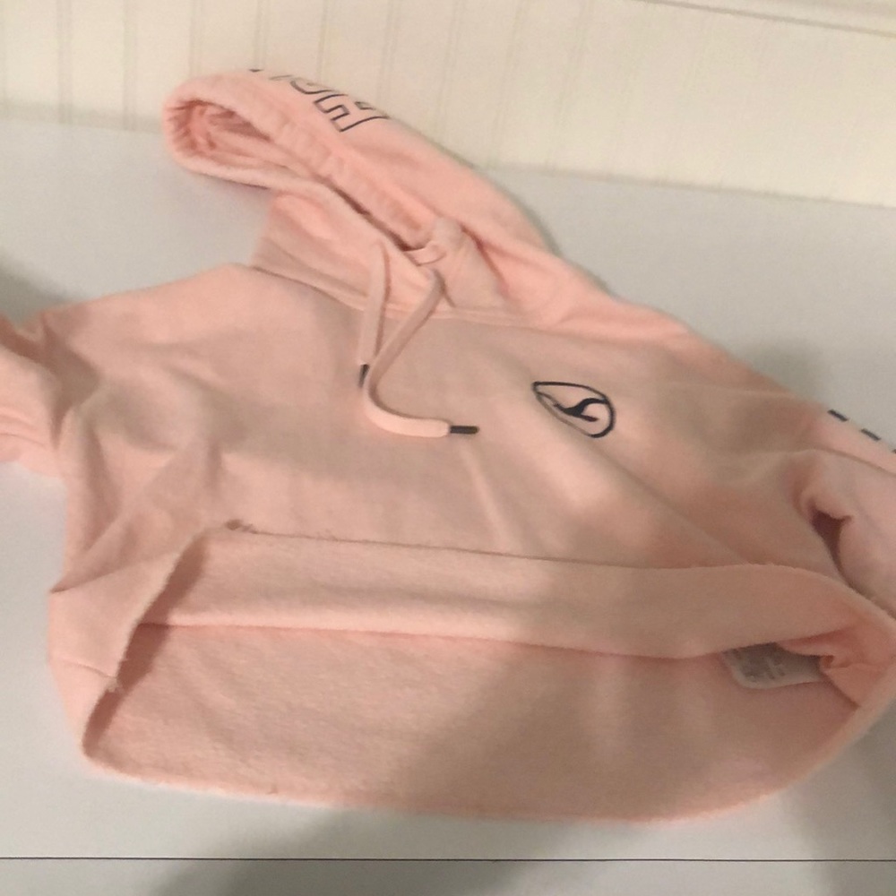 Cropped, graphic hoodie with warm inside. XS.